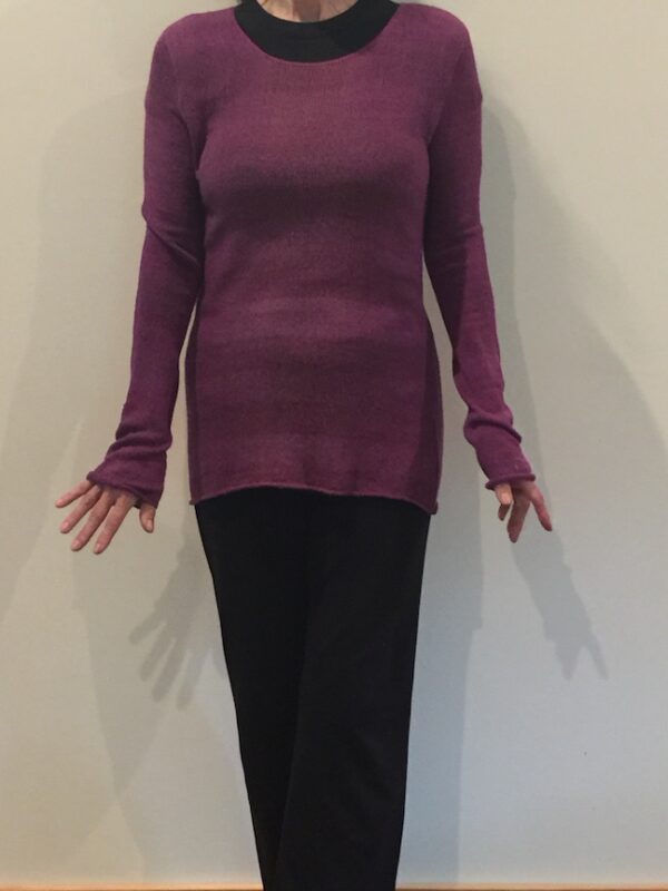 Raw Silk Knit Sweater